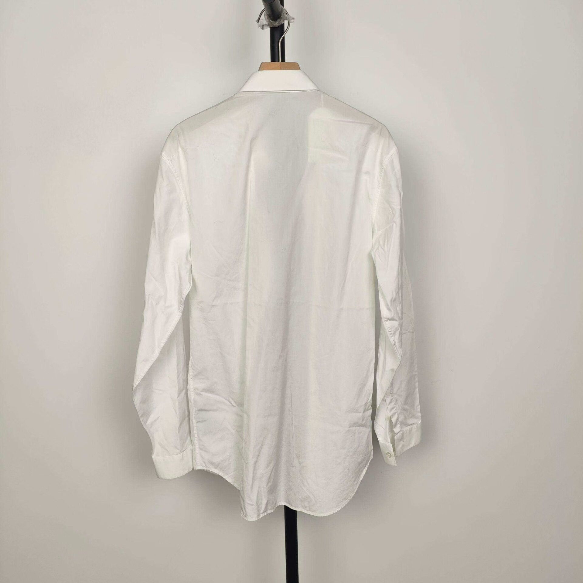 Dior Dior White Cotton Long Shirt Size S / US 4 / IT 40 - 2 Thumbnail