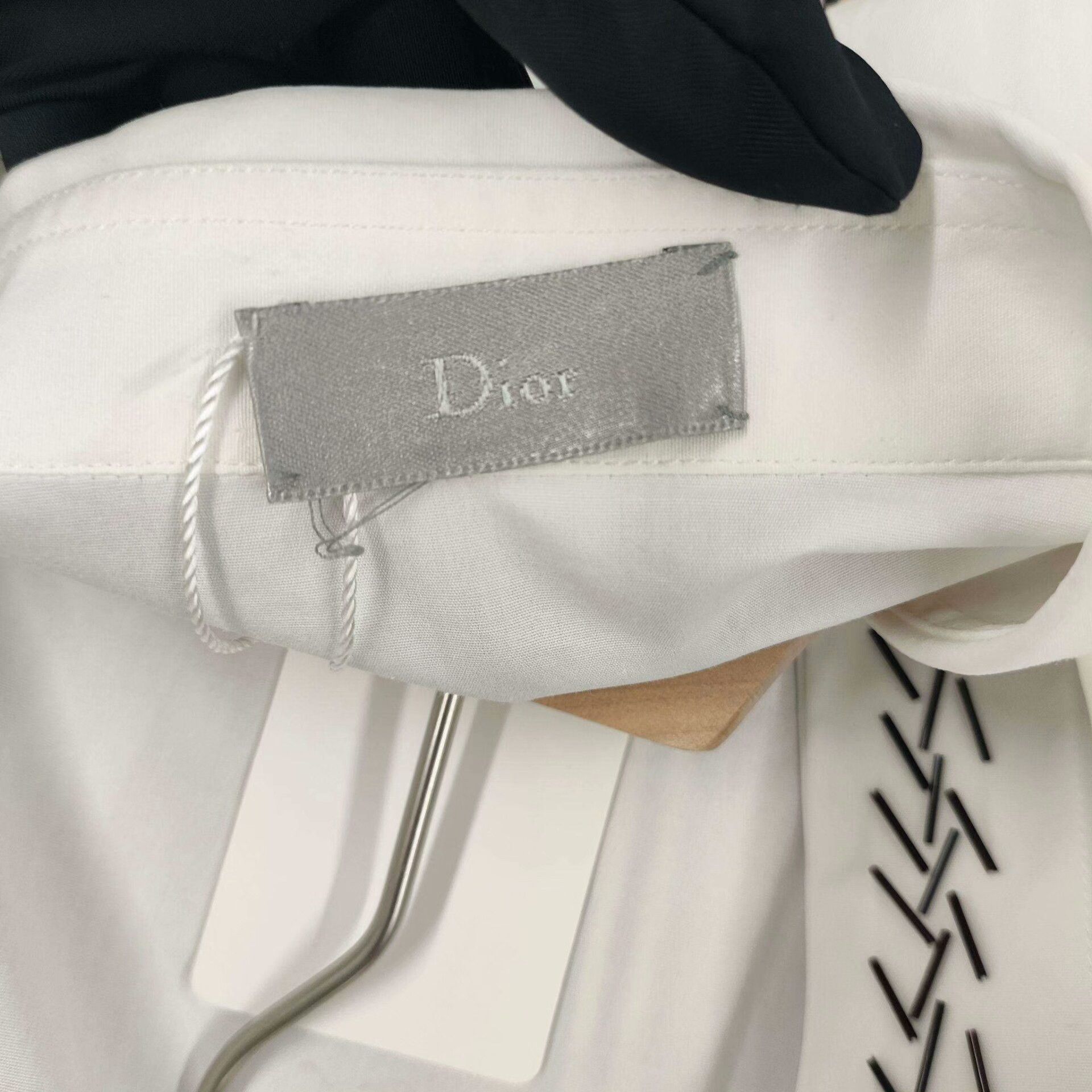 Dior Dior White Cotton Long Shirt Size S / US 4 / IT 40 - 3 Thumbnail