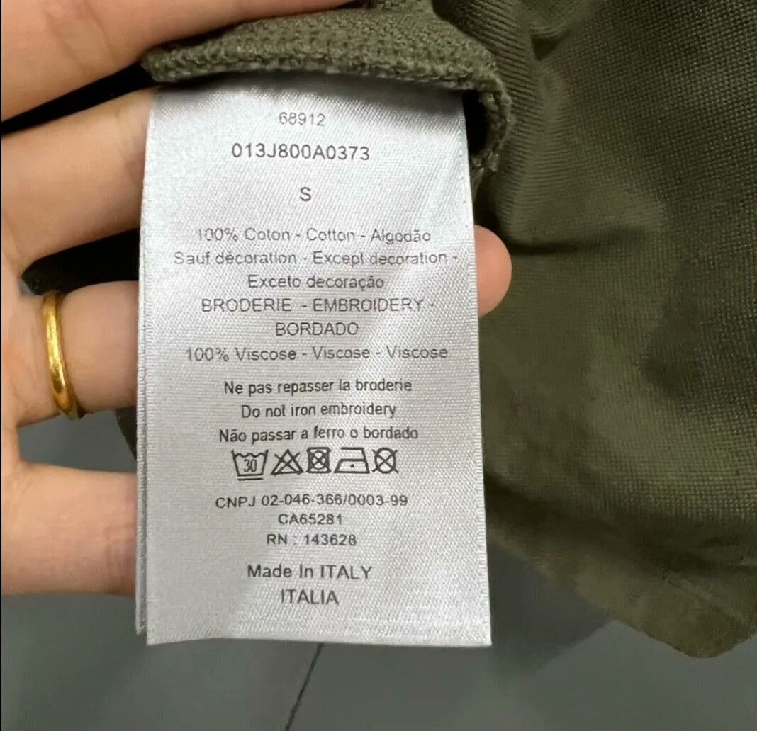 Dior Dior Army Green CD Embroidered Polo Size US S / EU 44-46 / 1 - 4 Thumbnail