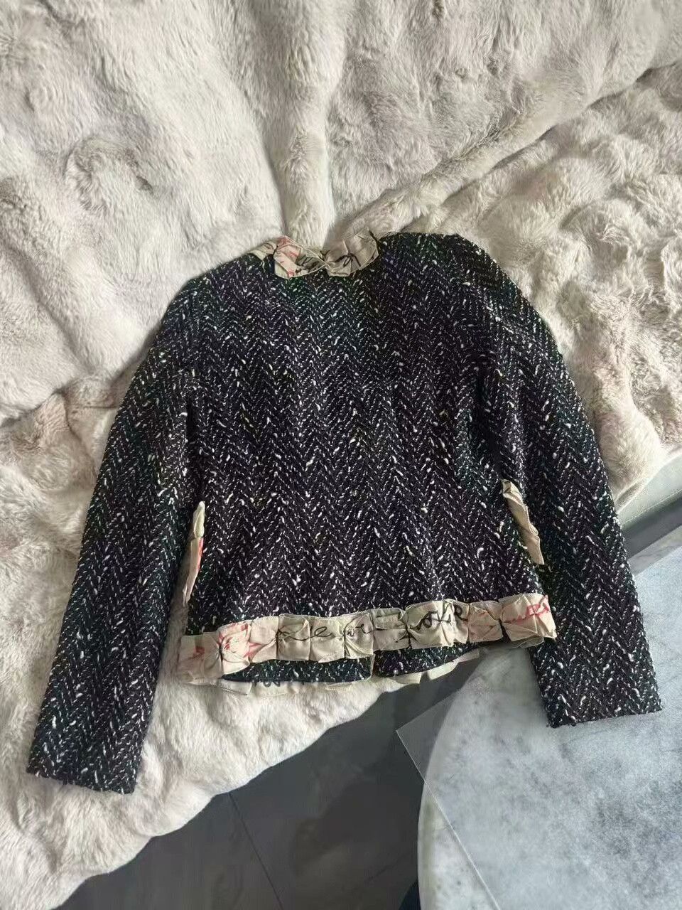 Dolce & Gabbana Dolce & Gabbana Tweed Short Jacket Size S / US 4 / IT 40 - 4 Thumbnail