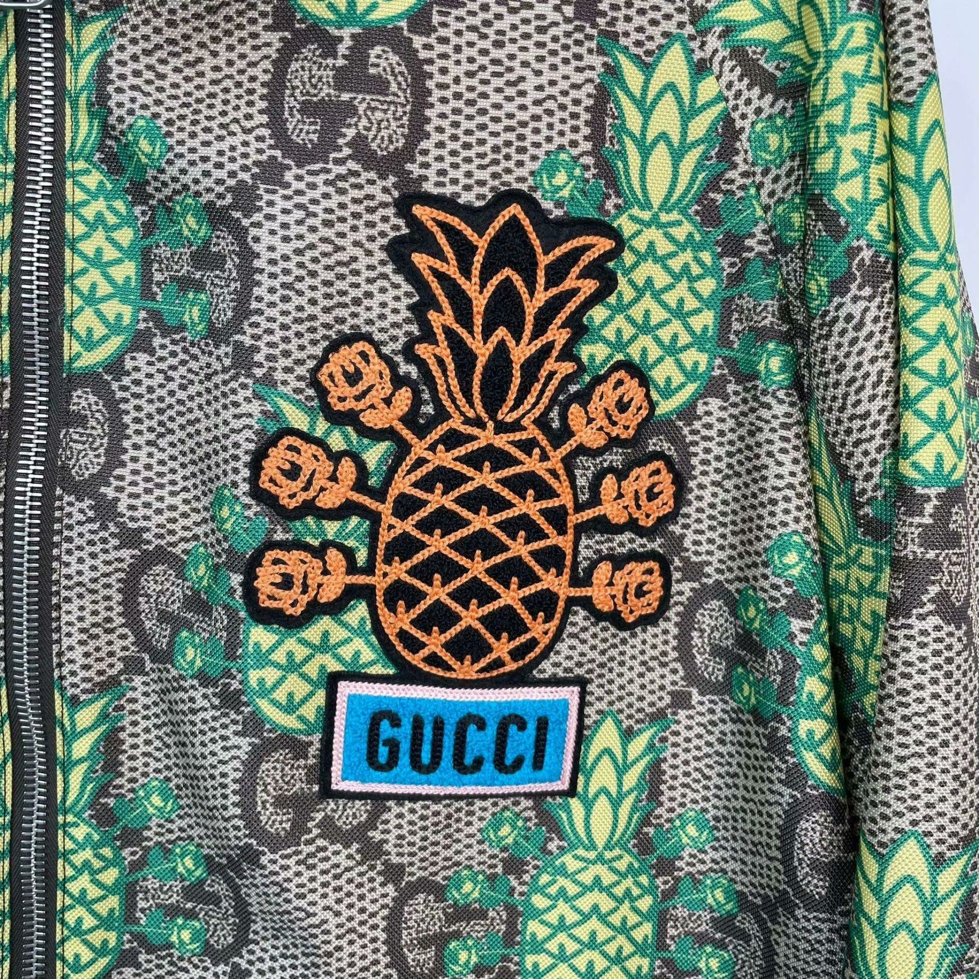 Gucci Gucci Pineapple Logo Print Zip Jacket Size US S / EU 44-46 / 1 - 6 Thumbnail