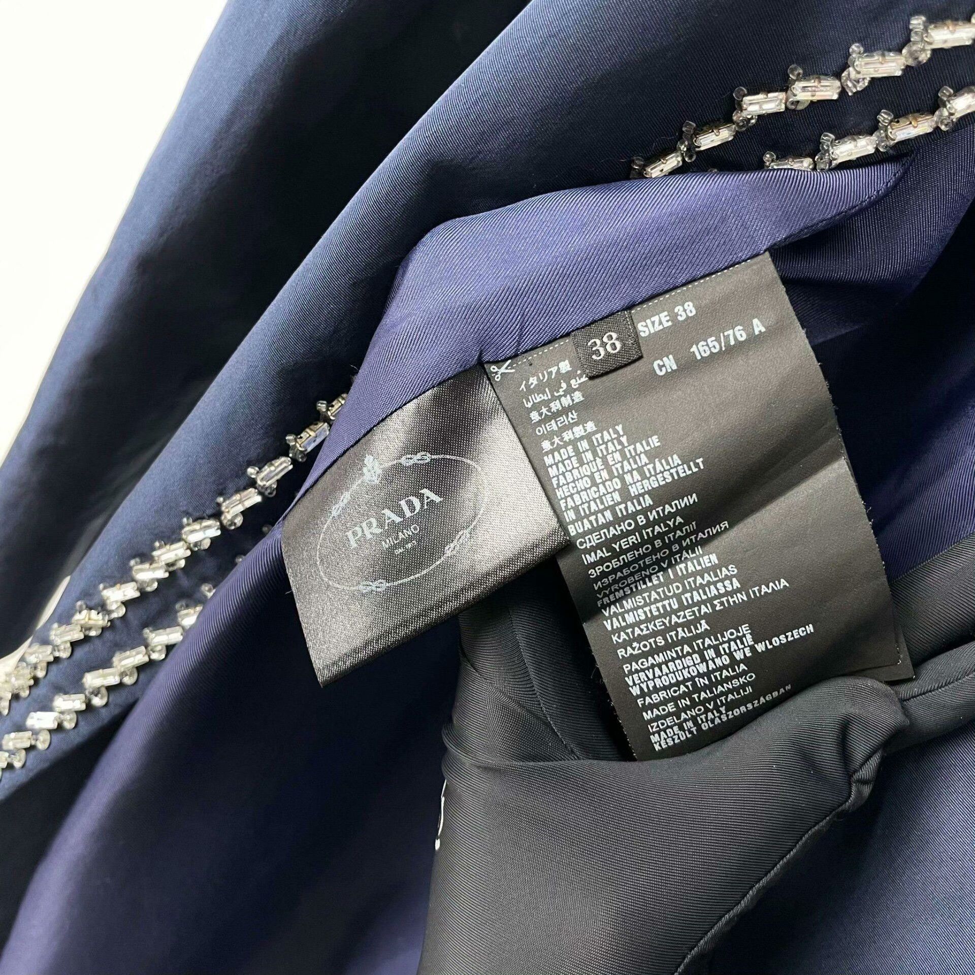 Prada Prada Long Coat Blue Size 38 Size S / US 4 / IT 40 - 5 Thumbnail