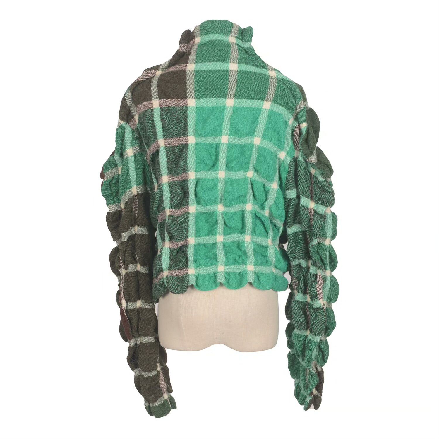 Issey Miyake Issey Miyake Women's Plaid Coat Size M / US 6-8 / IT 42-44 - 2 Thumbnail