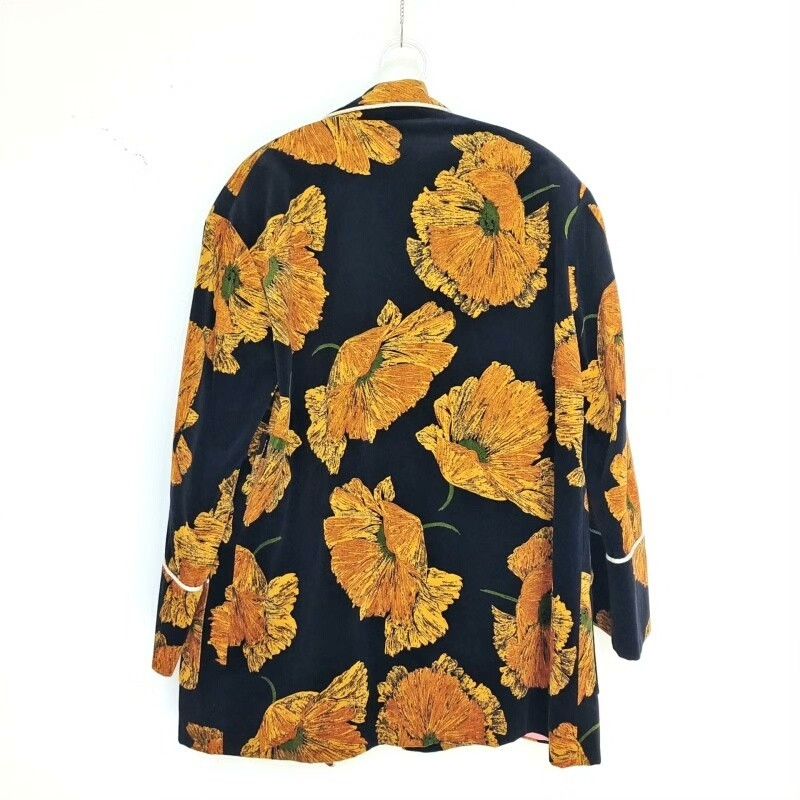 Gucci Gucci Women's Autumn Leaf Print Coat Size S / US 4 / IT 40 - 2 Thumbnail
