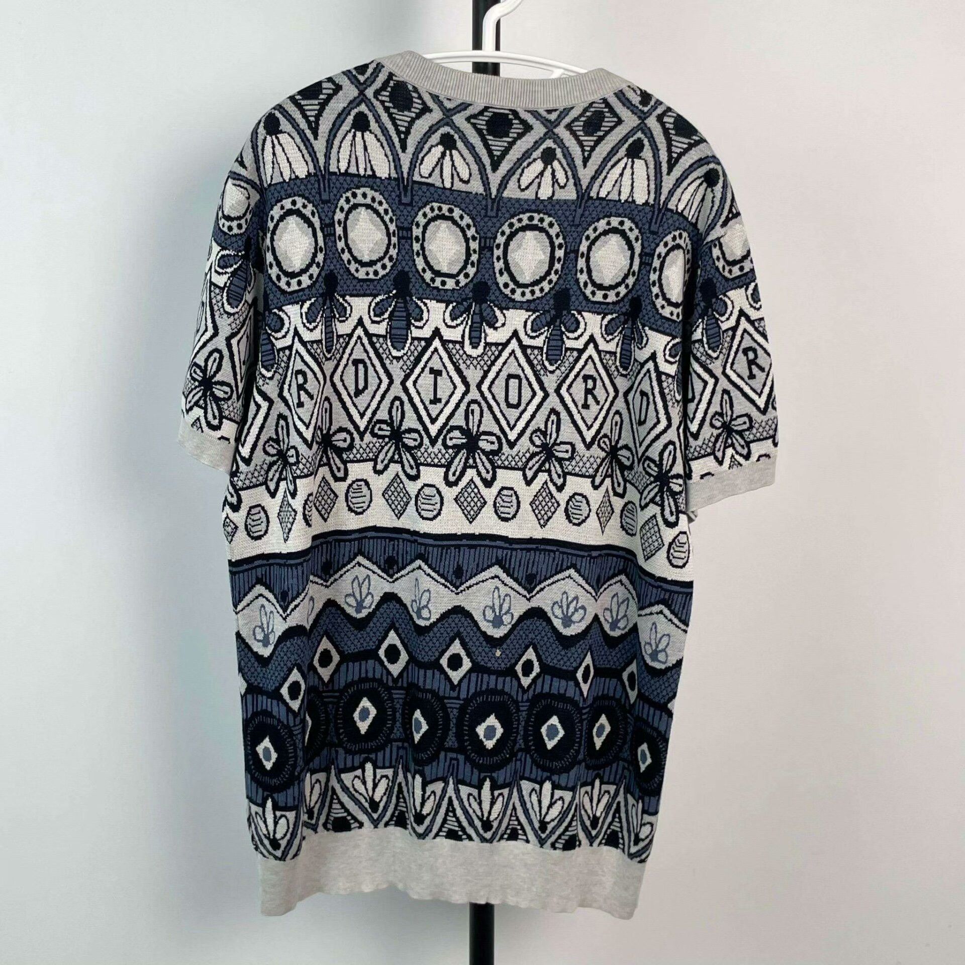 Dior Dior Pattern Short-Sleeve Top Size M / US 6-8 / IT 42-44 - 2 Thumbnail