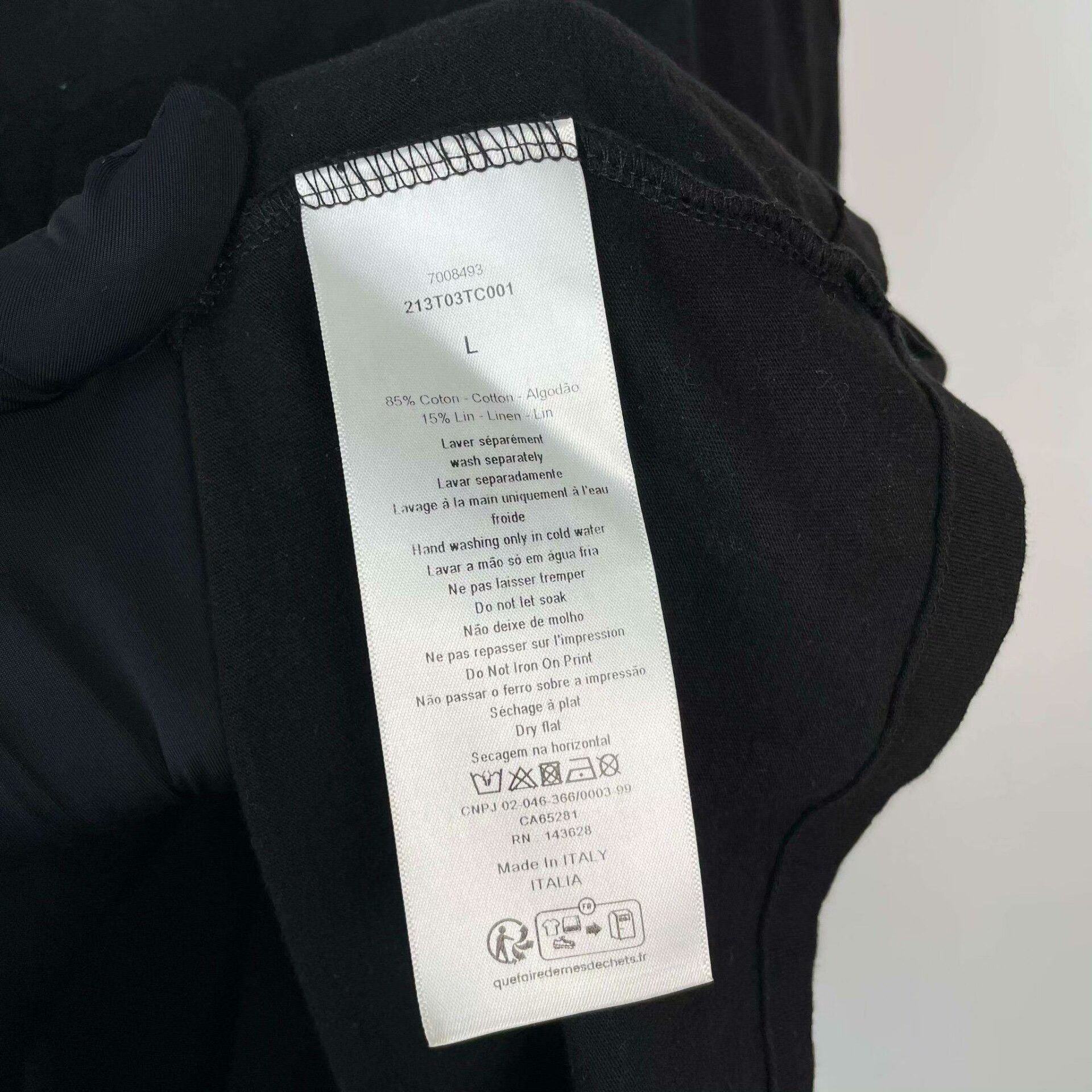 Dior Dior Black Short-Sleeve Top L Size L / US 10 / IT 46 - 5 Thumbnail