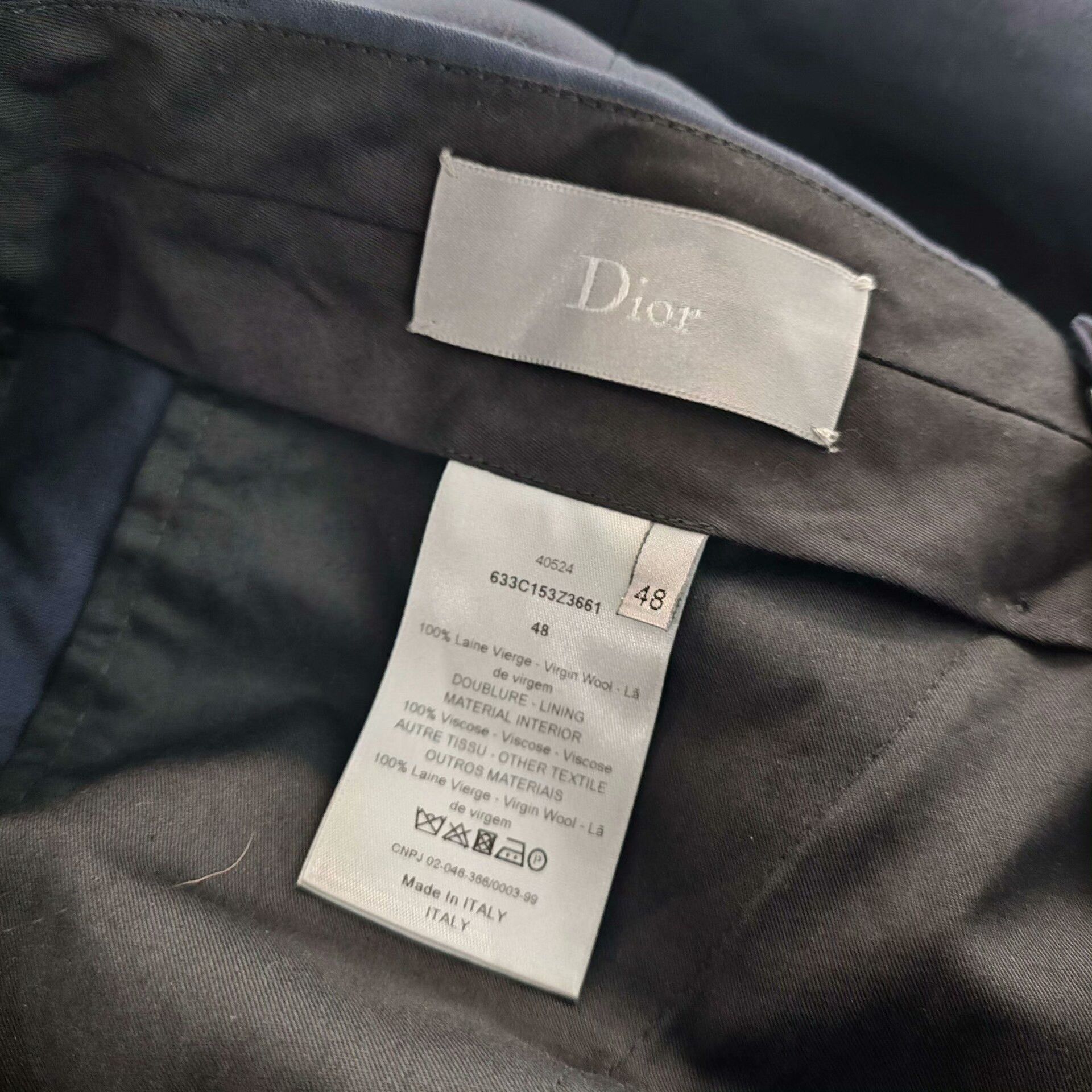 Dior Dior Men's Dark Blue Casual Pants 48 Size US 32 / EU 48 - 4 Thumbnail
