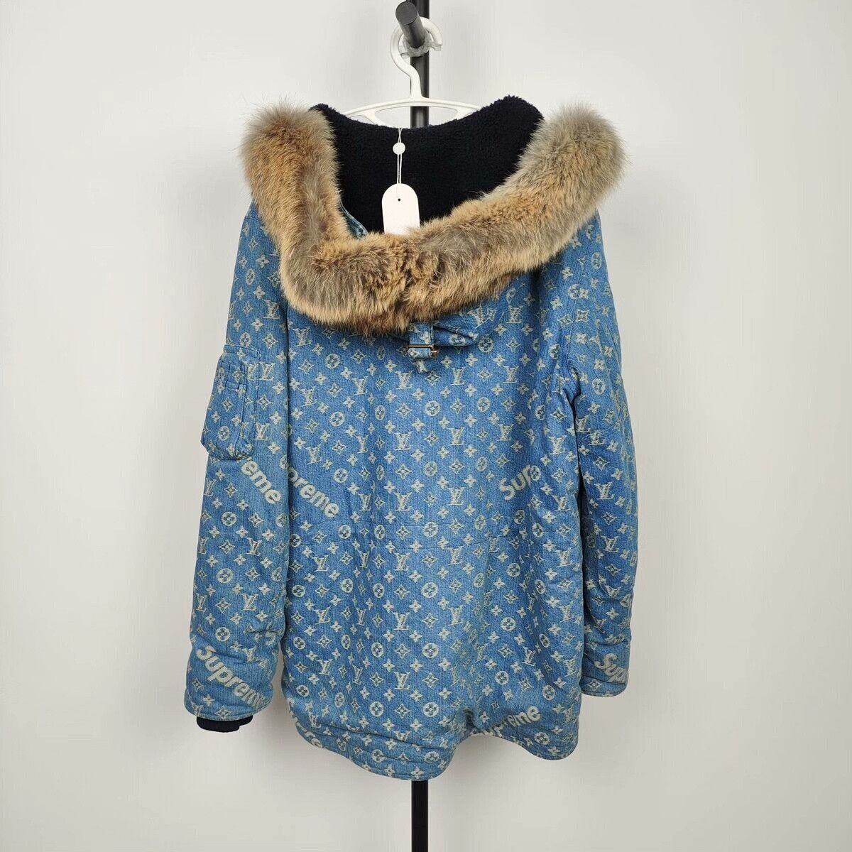 Louis Vuitton Louis Vuitton x Supreme Denim Long Jacket Size US M / EU 48-50 / 2 - 2 Thumbnail