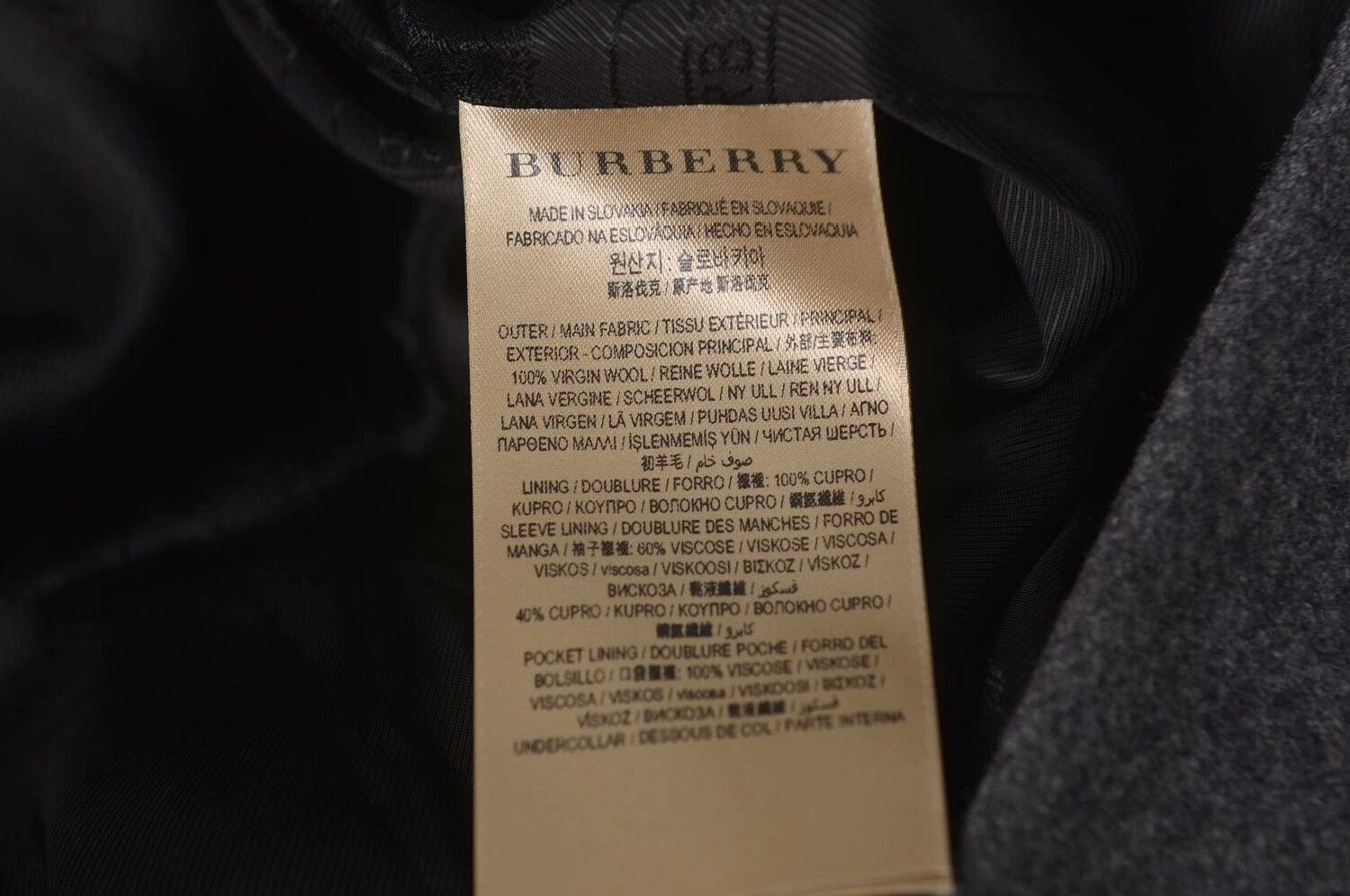 Burberry Burberry Gray Wool Coat Size 36 Size XS / US 0-2 / IT 36-38 - 4 Thumbnail