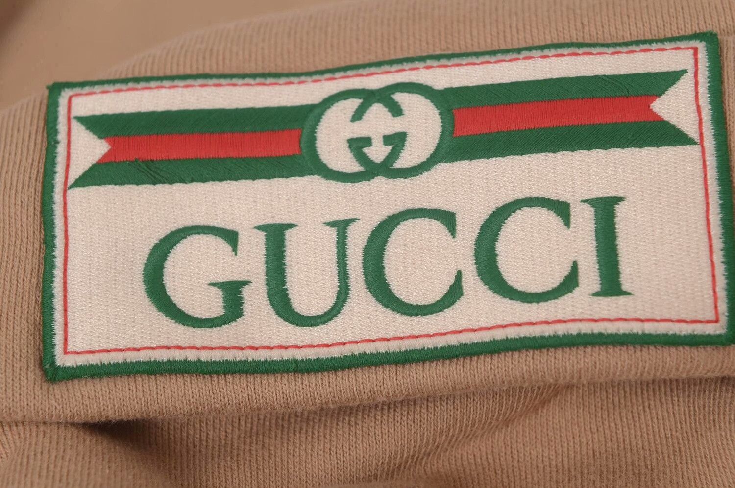 Gucci Gucci Classic GG Logo Khaki Sweatshirt XS Size US XS / EU 42 / 0 - 4 Thumbnail