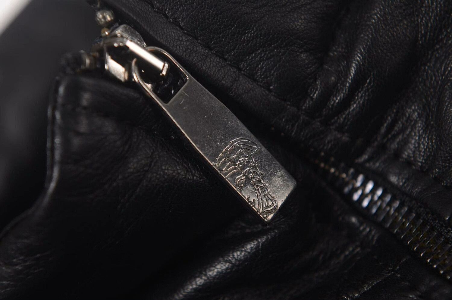 Versace Versace Men's Leather Jacket Size US L / EU 52-54 / 3 - 3 Thumbnail