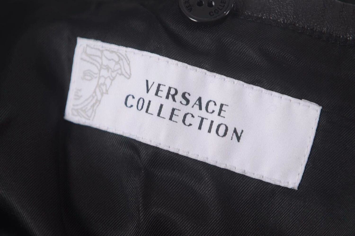 Versace Versace Men's Leather Jacket Size US L / EU 52-54 / 3 - 5 Thumbnail