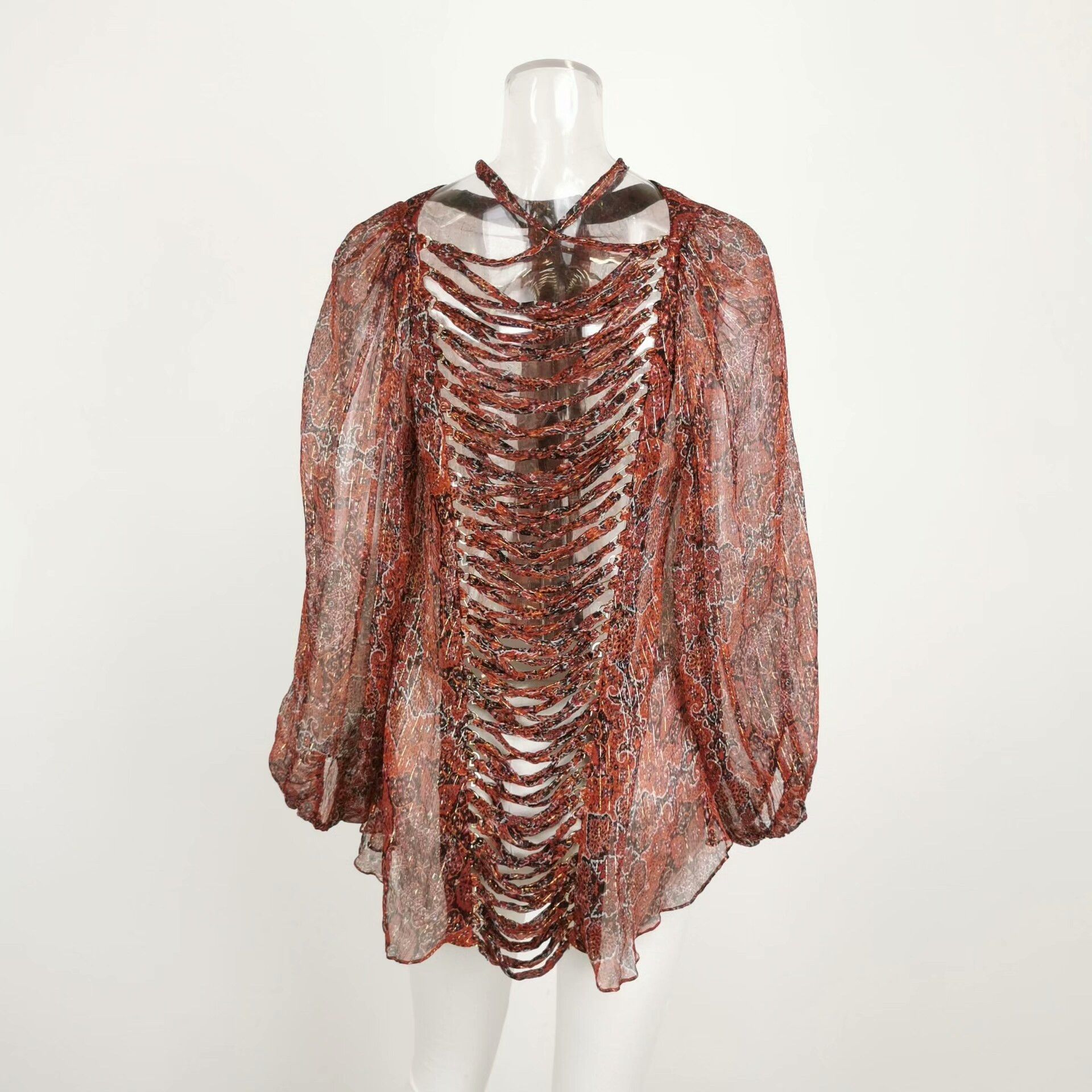 Zimmermann Zimmermann Red Printed Silk Blouse Size M / US 6-8 / IT 42-44 - 3 Thumbnail