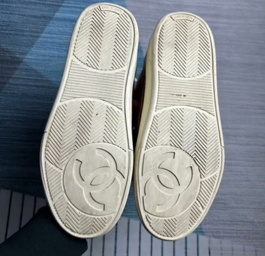Chanel Chanel Gold Letter High-Top Sneakers Size US 5 / IT 35 - 3 Thumbnail