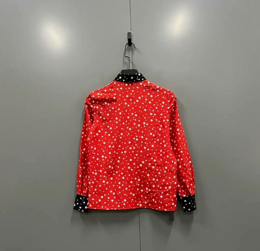 Miu Miu Miu Miu Red Star Print Shirt Size XS / US 0-2 / IT 36-38 - 3 Thumbnail