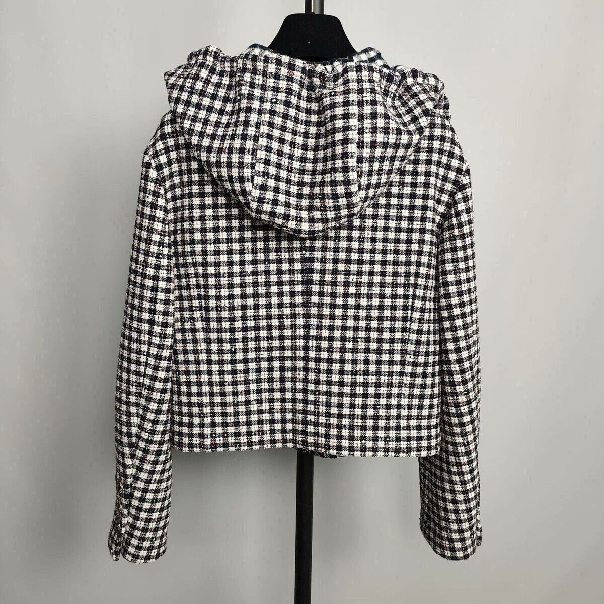 Chanel Chanel 24B Checked Hooded Jacket Size XS / US 0-2 / IT 36-38 - 2 Thumbnail
