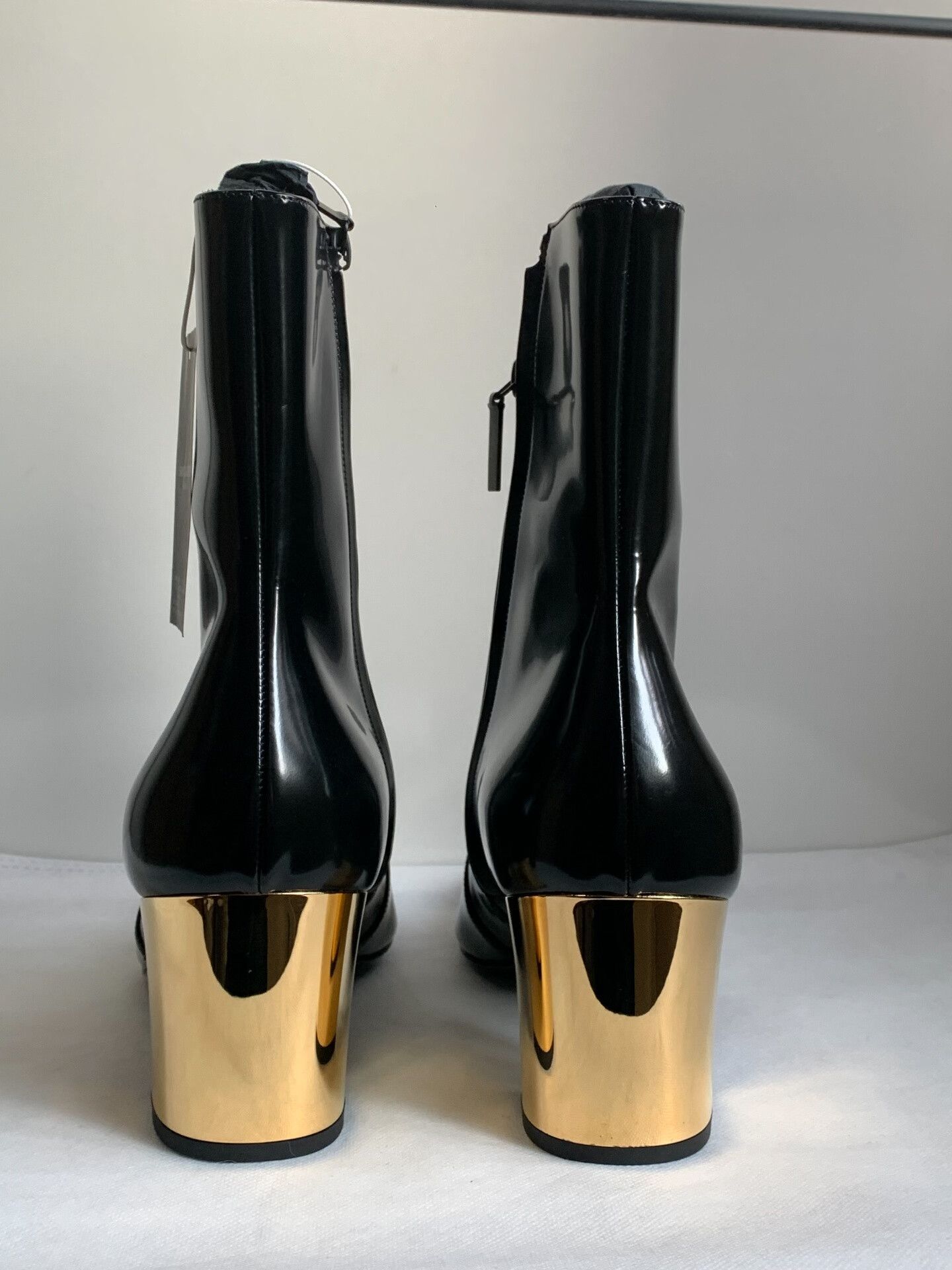 Saint Laurent Paris Saint Laurent XIV Gold Heel Chelsea Boots Size US 10 / EU 43 - 4 Thumbnail