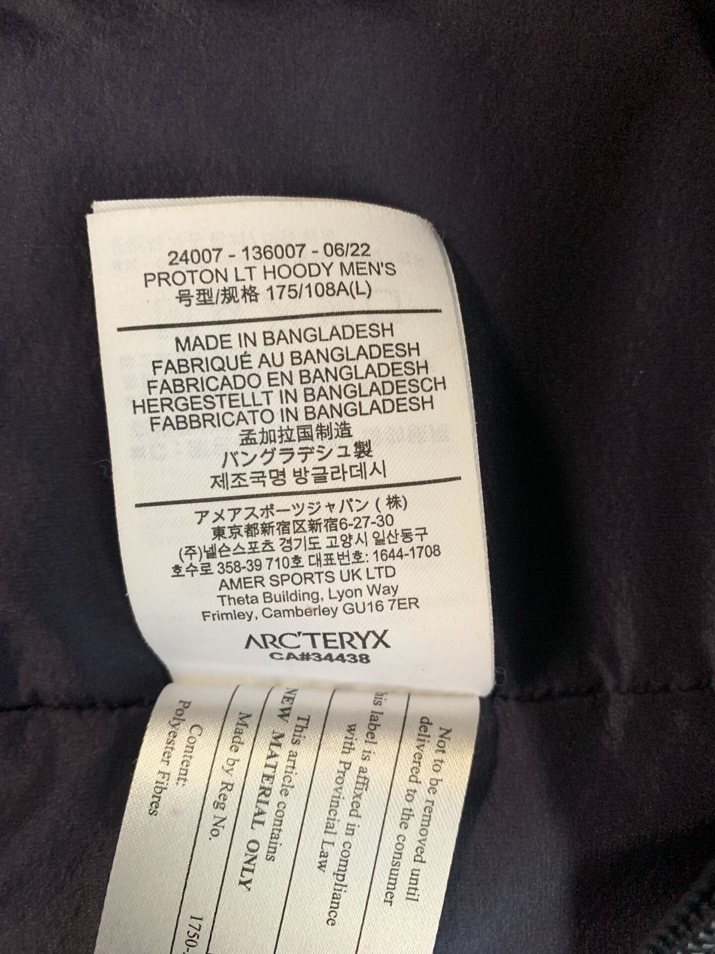 Arc'teryx Arcteryx Proton LT Hoody Size US L / EU 52-54 / 3 - 5 Thumbnail
