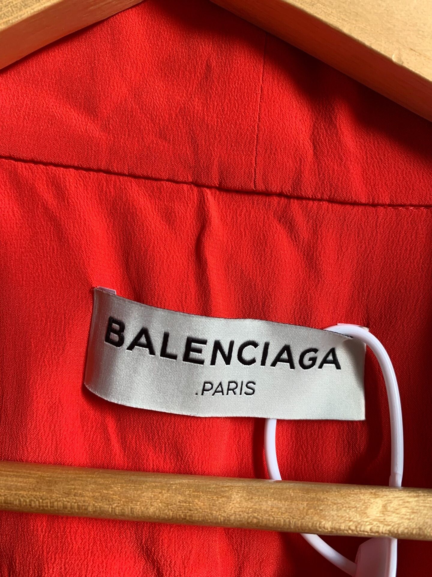 Balenciaga Balenciaga Red Tie-Front Shirt Size US S / EU 44-46 / 1 - 2 Thumbnail