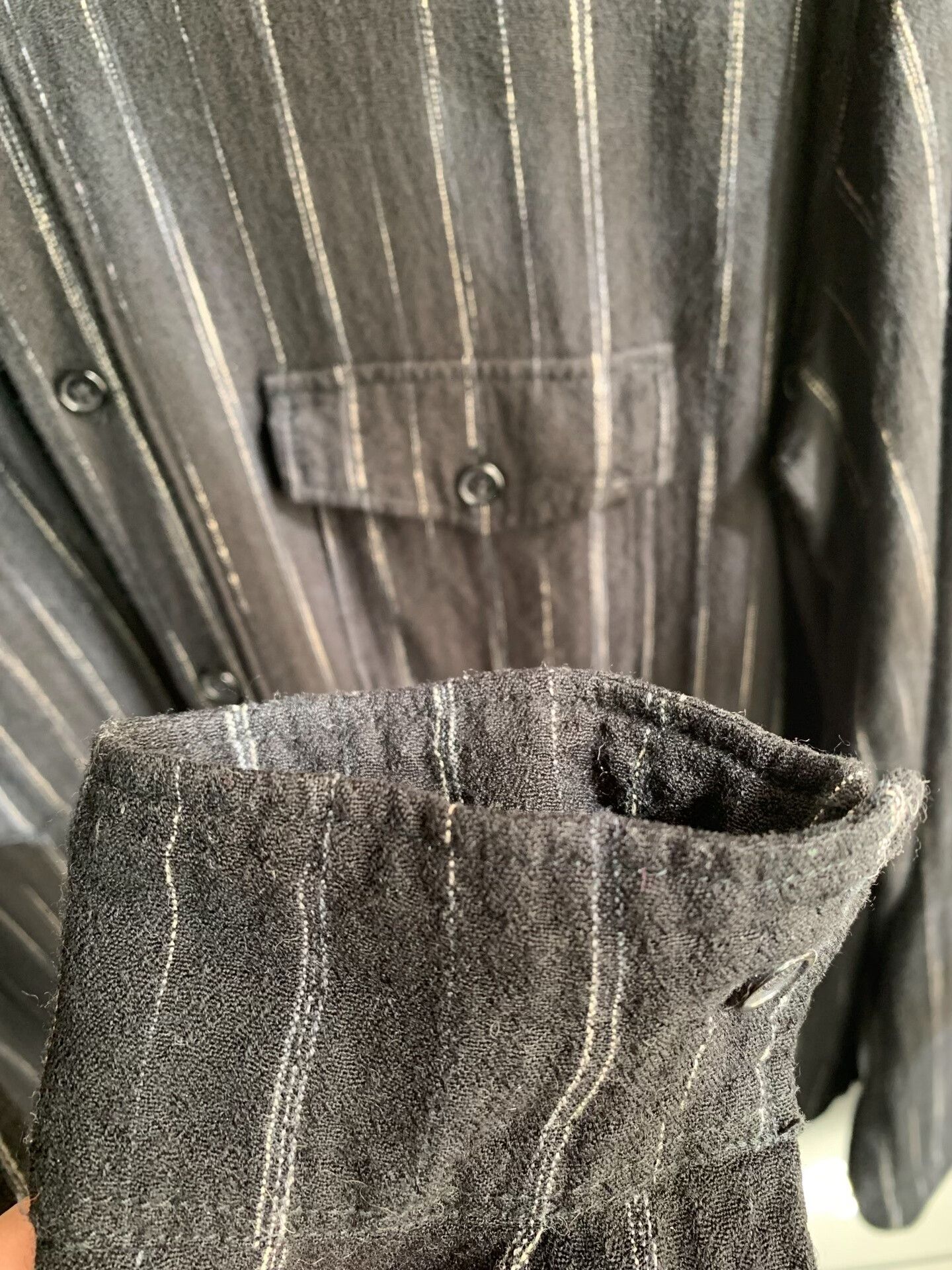 Saint Laurent Paris Saint Laurent Men's Striped Shirt Size US XS / EU 42 / 0 - 3 Thumbnail