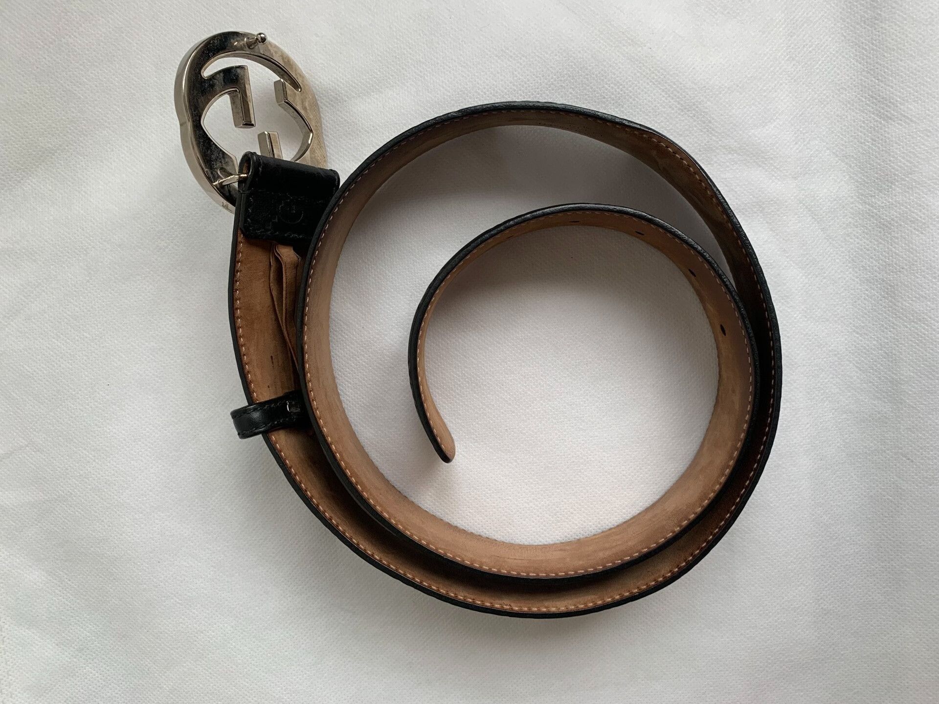 Gucci Gucci Men's Double G Silver Buckle Belt Size ONE SIZE - 8 Thumbnail