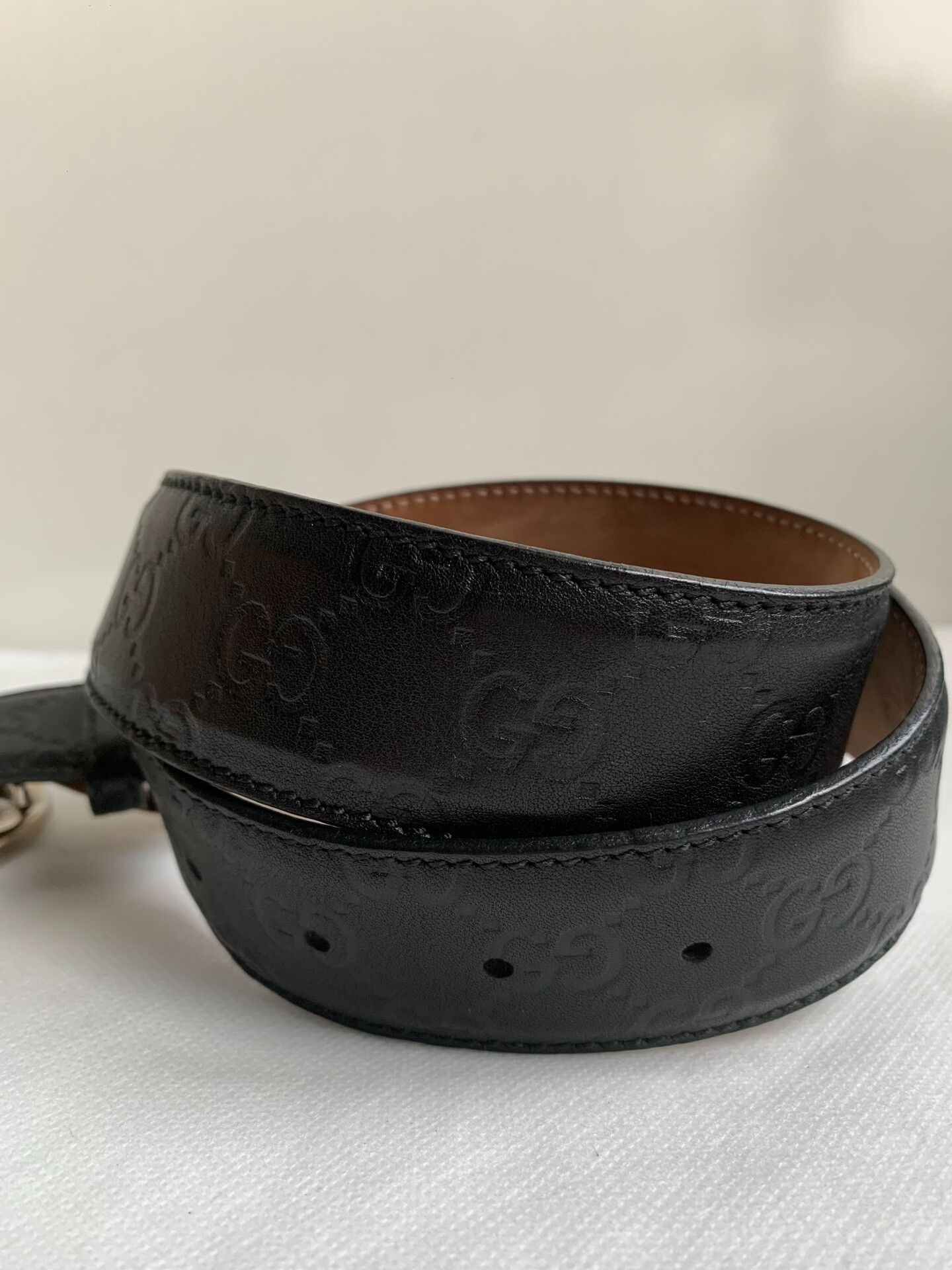 Gucci Gucci Men's Double G Silver Buckle Belt Size ONE SIZE - 9 Thumbnail