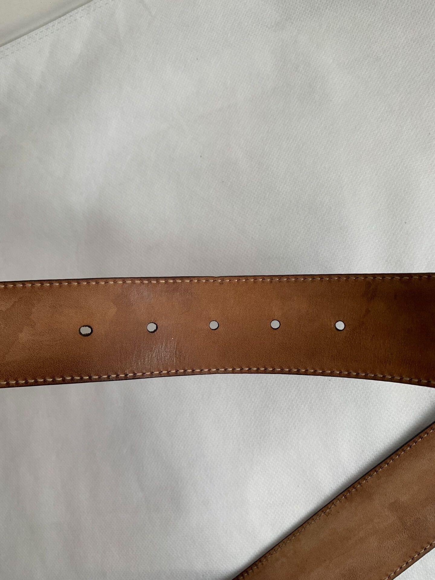 Gucci Gucci Men's Double G Silver Buckle Belt Size ONE SIZE - 7 Thumbnail
