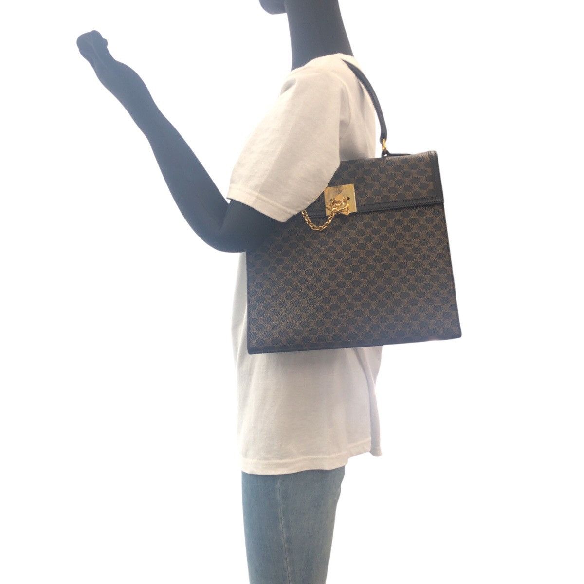 Celine Celine Celine Macadam PVC Handbag Plastic / Synthetic Handbag MC97/2 DUTY FREE for USA Size ONE SIZE - 6 Thumbnail