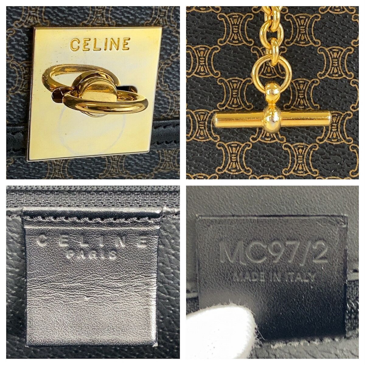 Celine Celine Celine Macadam PVC Handbag Plastic / Synthetic Handbag MC97/2 DUTY FREE for USA Size ONE SIZE - 4 Thumbnail