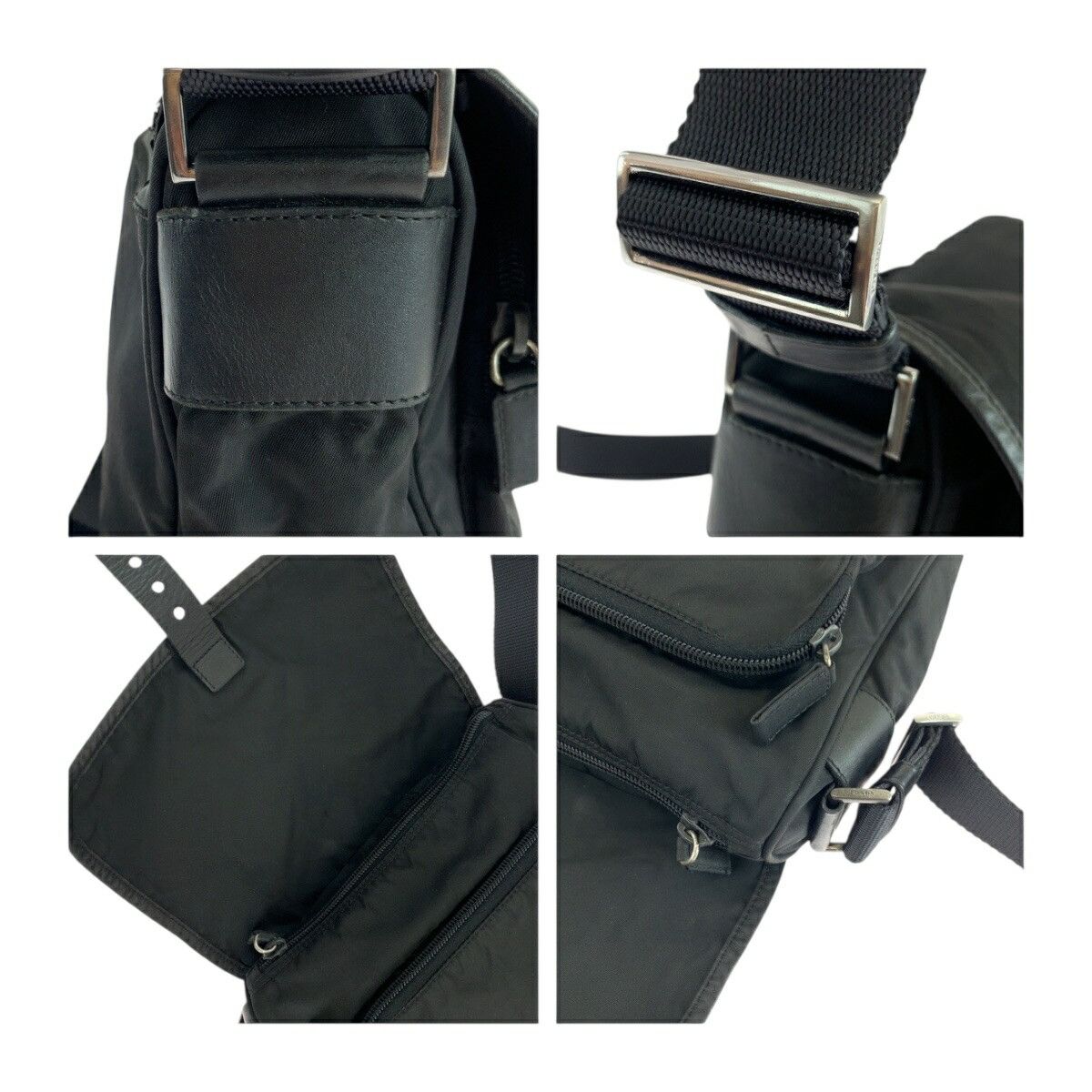 Prada Prada Prada Tessuto Triangle Logo Plate Nylon Shoulder Bag Textile Shoulder Bag BT0173 DUTY FREE for USA Size ONE SIZE - 6 Thumbnail