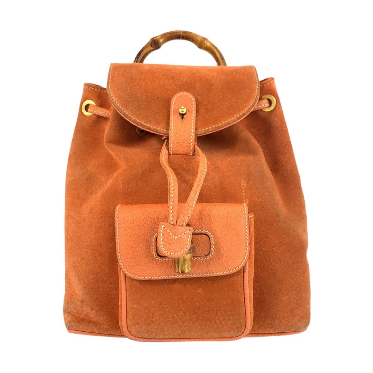 Gucci Gucci Gucci Bamboo Suede Backpack Leather Backpack 003 3444 0030 DUTY FREE for USA Size ONE SIZE - 13 Thumbnail