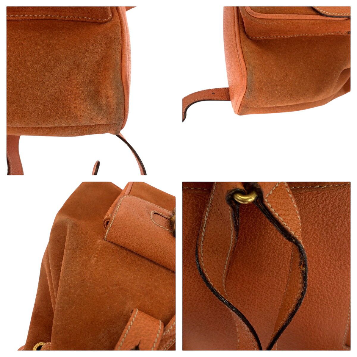 Gucci Gucci Gucci Bamboo Suede Backpack Leather Backpack 003 3444 0030 DUTY FREE for USA Size ONE SIZE - 8 Thumbnail