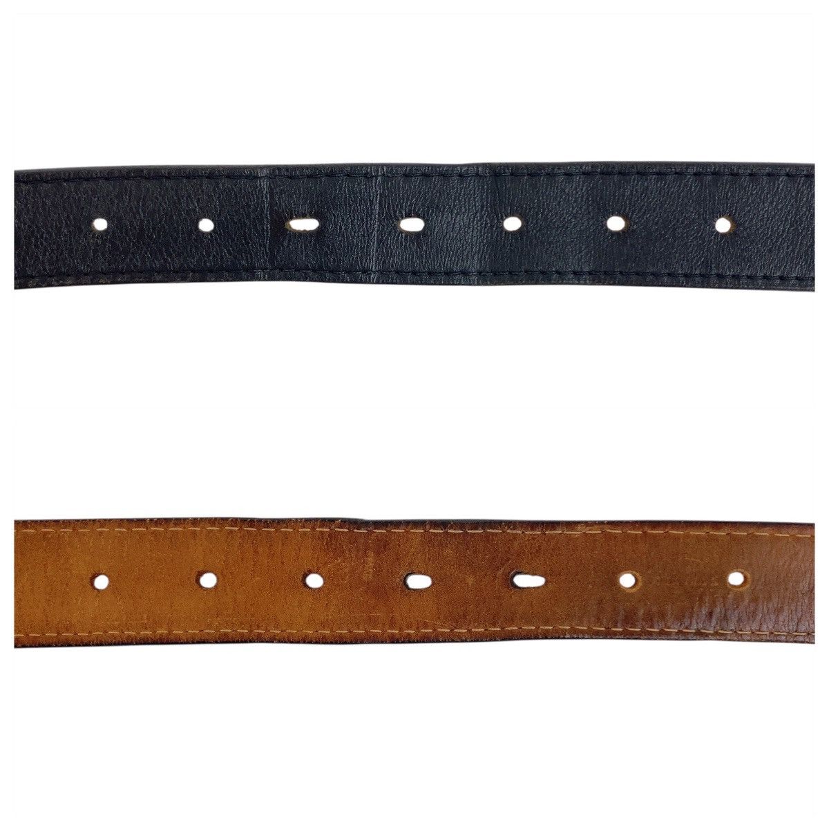 Louis Vuitton Louis Vuitton Louis Vuitton Sangle Jeans Leather Metal Belt Leather Belt M6812 DUTY FREE for USA Size ONE SIZE - 7 Thumbnail