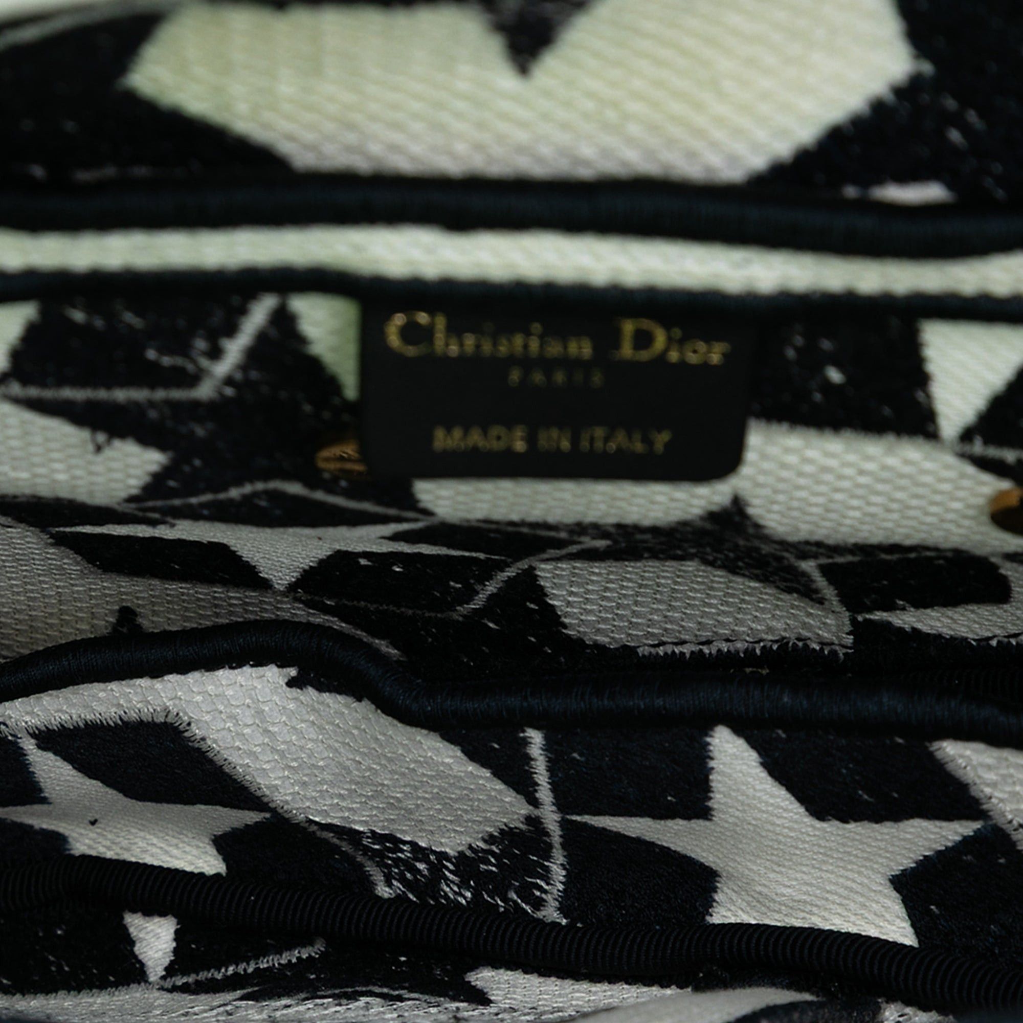Dior Embroidered Canvas Stars Saddle Bag Size ONE SIZE - 4 Thumbnail