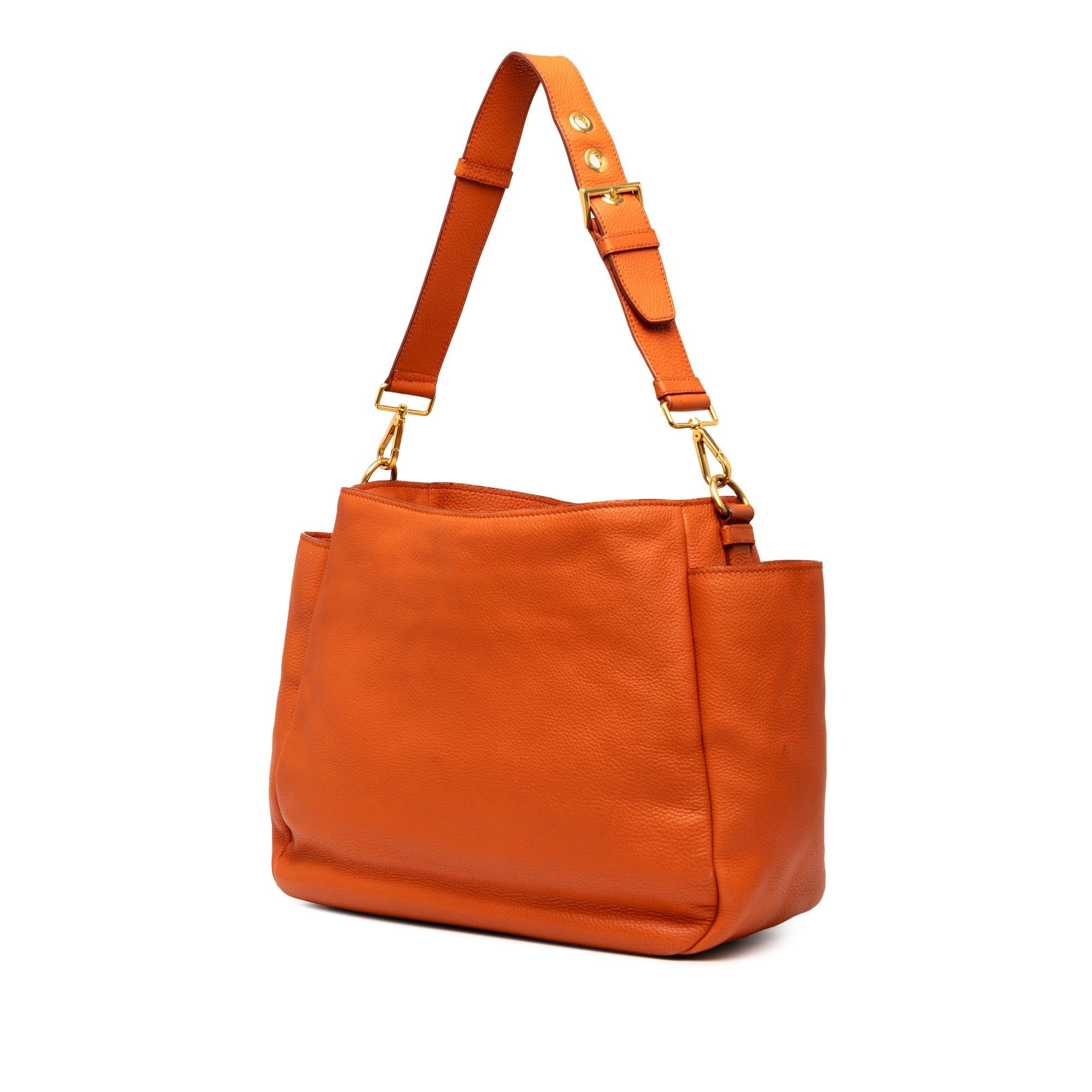 Prada Vitello Daino Side Pocket Shoulder Bag Size ONE SIZE - 2 Thumbnail
