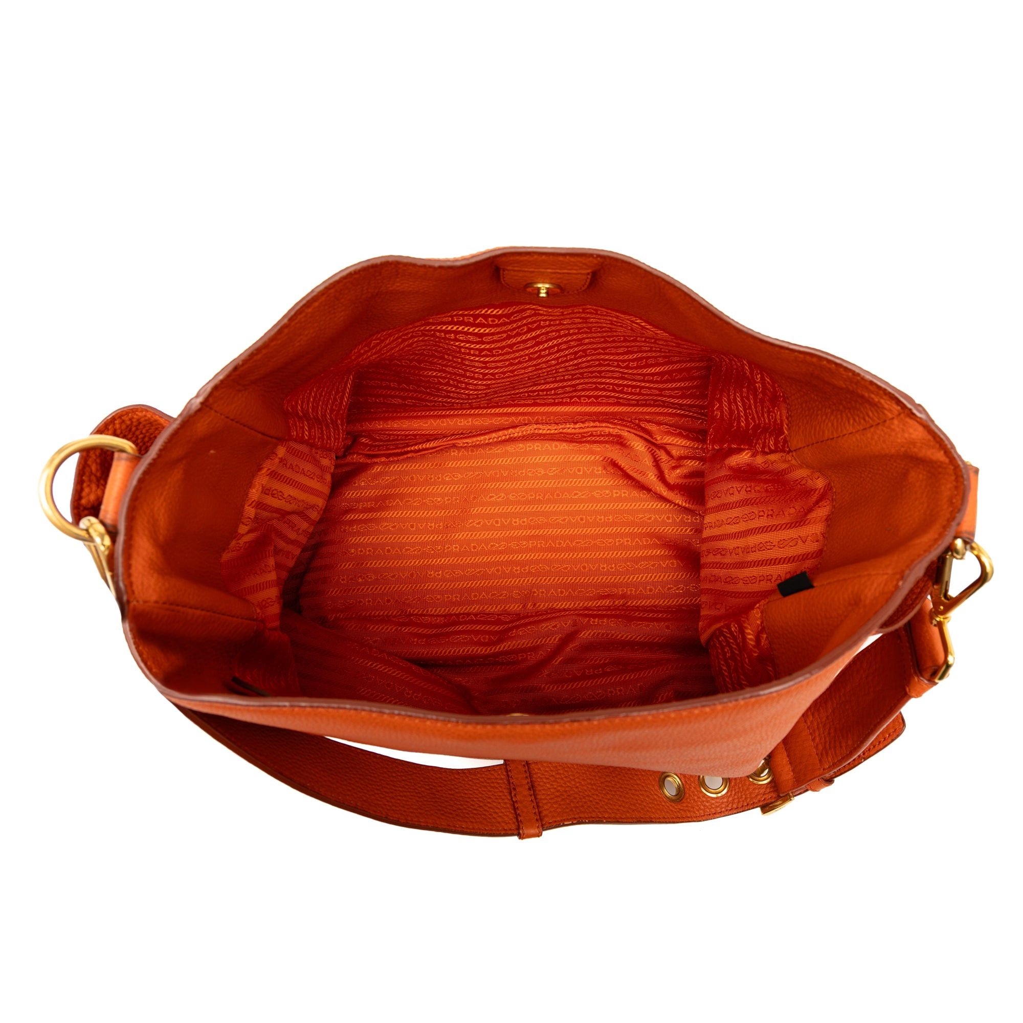 Prada Vitello Daino Side Pocket Shoulder Bag Size ONE SIZE - 4 Thumbnail