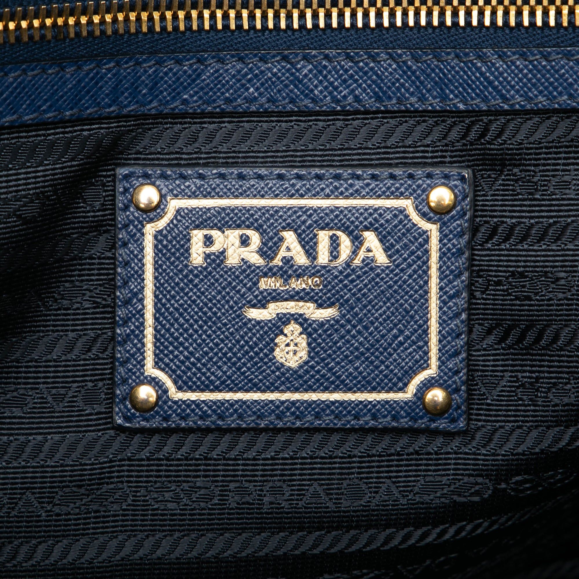 Prada Saffiano Double Zip Open Convertible Tote Size ONE SIZE - 5 Thumbnail