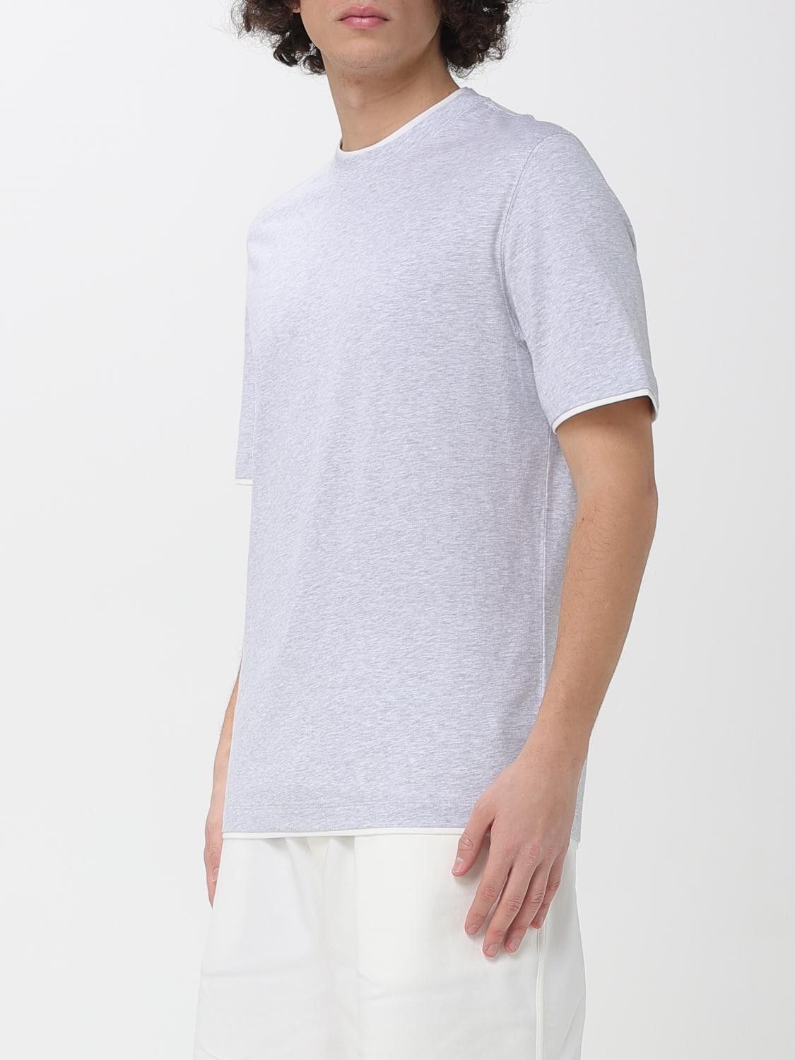 Brunello Cucinelli Brunello Cucinelli T-Shirt Men Grey 1 Size US L / EU 52-54 / 3 - 4 Thumbnail