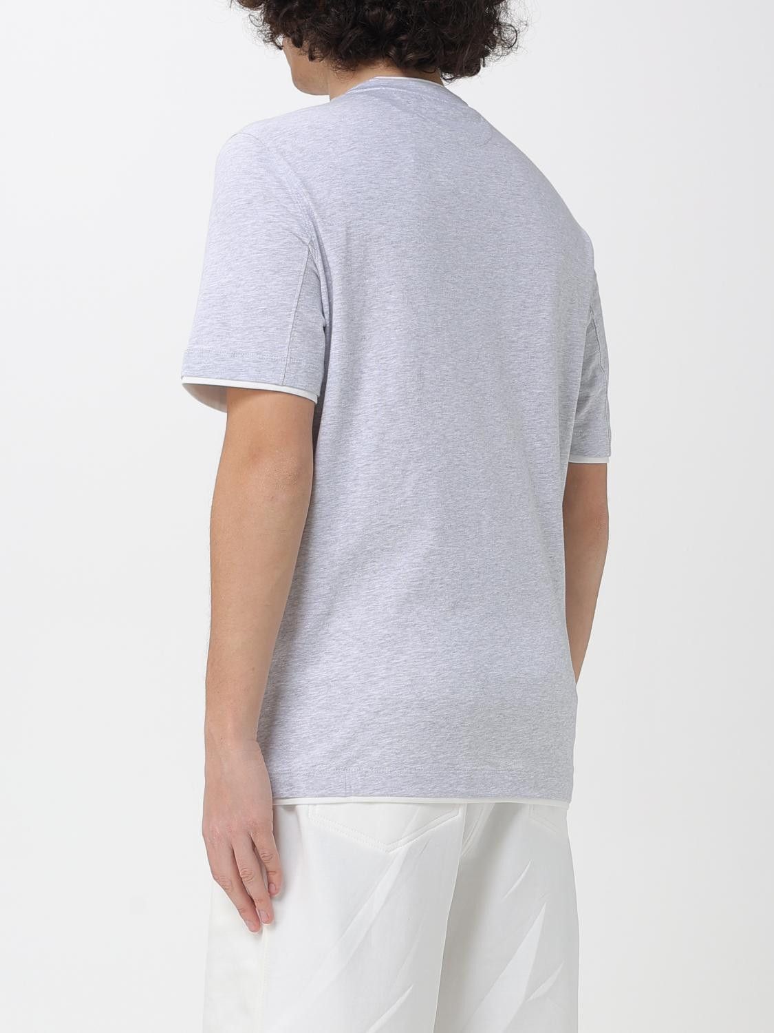 Brunello Cucinelli Brunello Cucinelli T-Shirt Men Grey 1 Size US S / EU 44-46 / 1 - 3 Thumbnail