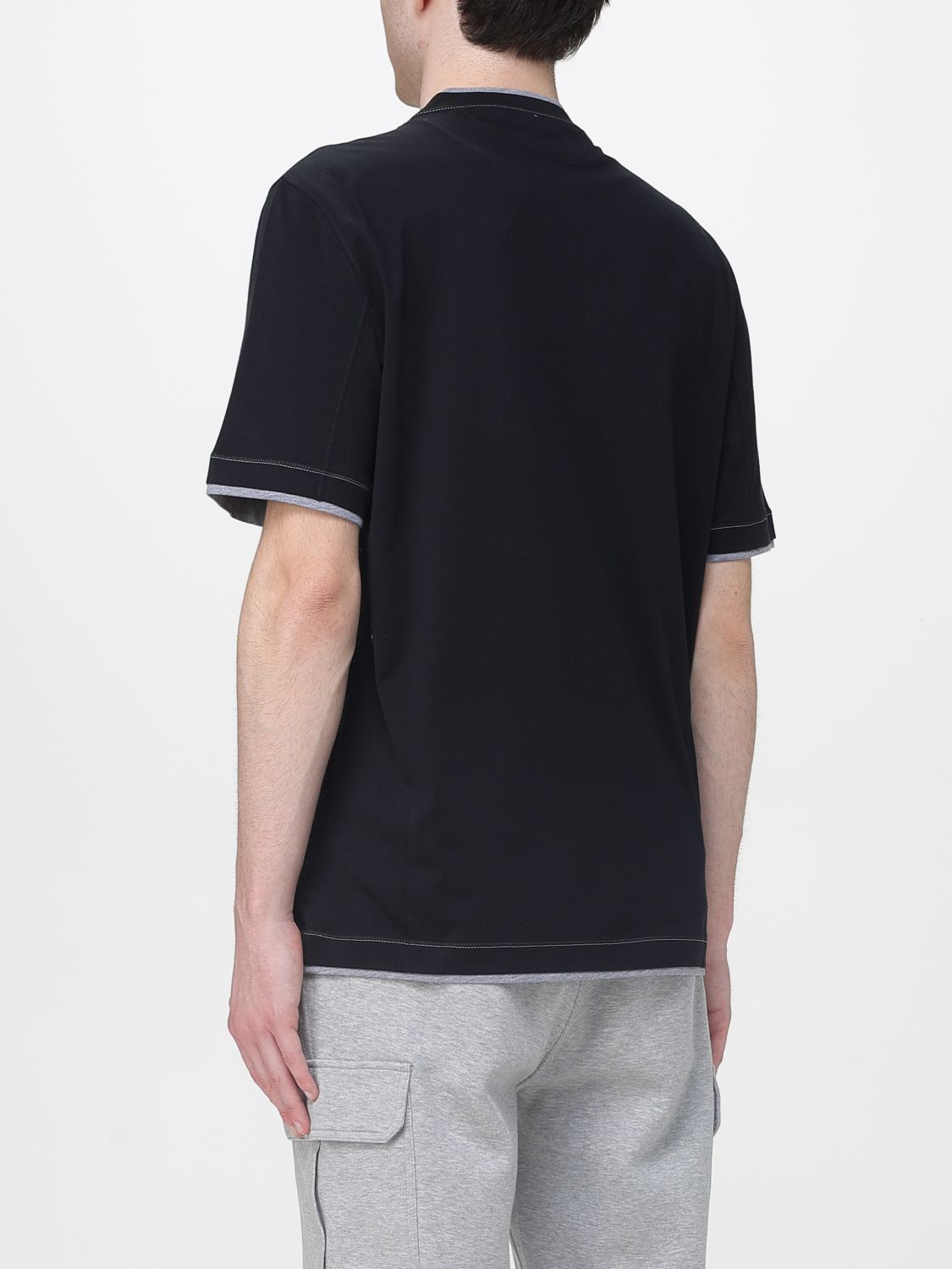 Brunello Cucinelli Brunello Cucinelli T-Shirt Men Black Size US XL / EU 56 / 4 - 3 Thumbnail