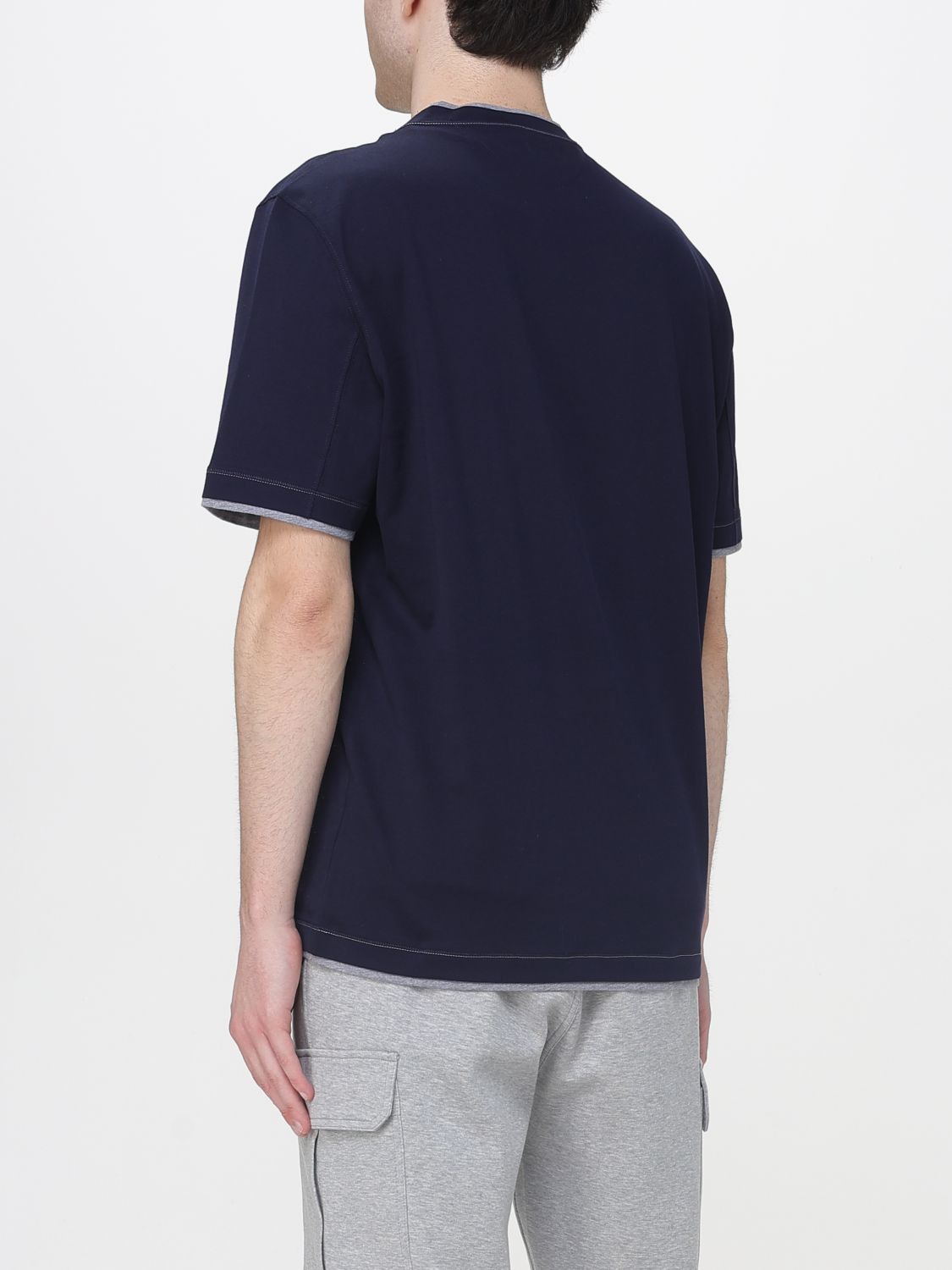 Brunello Cucinelli Brunello Cucinelli T-Shirt Men Blue Size US S / EU 44-46 / 1 - 3 Thumbnail