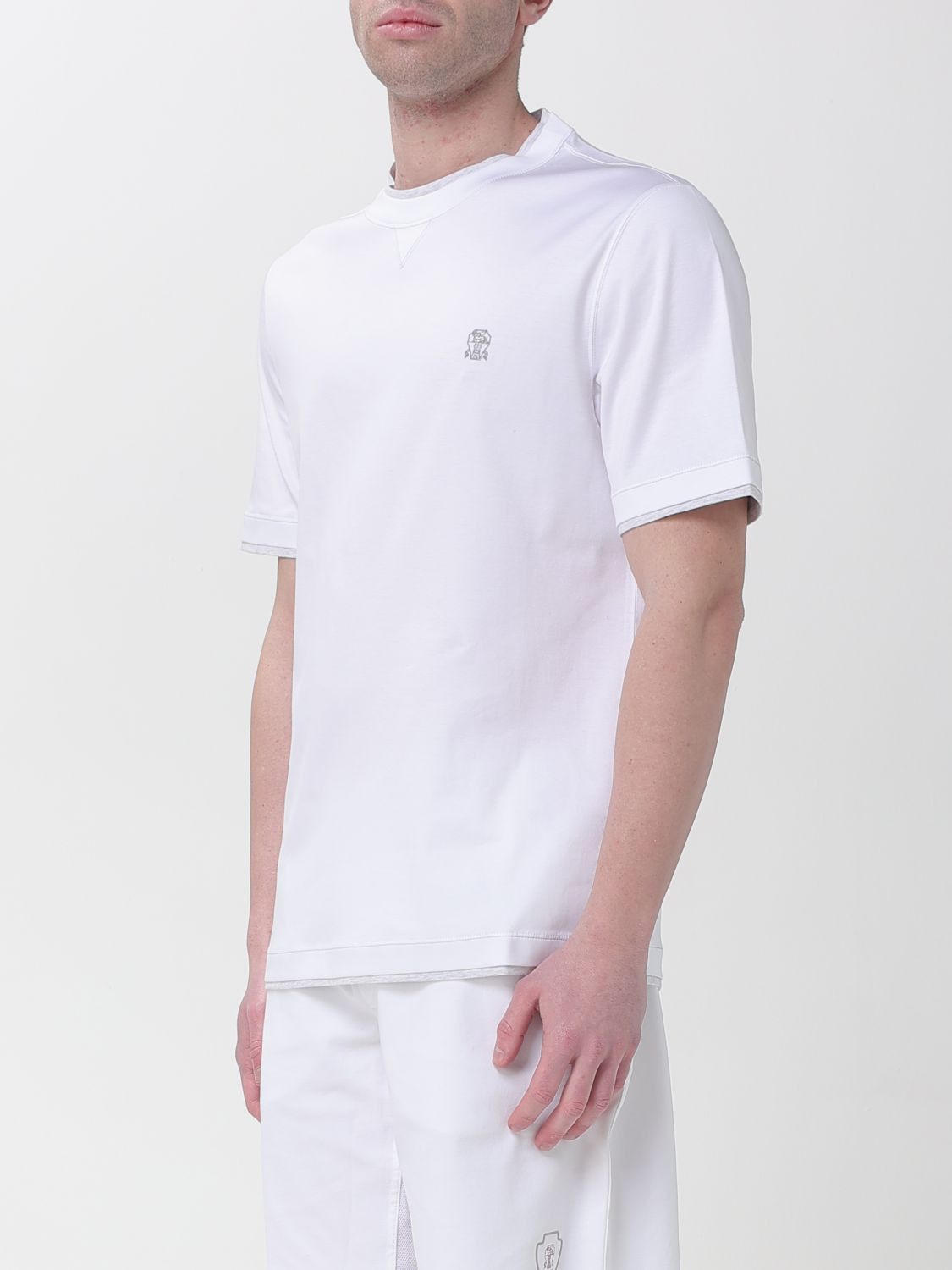 Brunello Cucinelli Brunello Cucinelli T-Shirt Men White Size US XS / EU 42 / 0 - 4 Thumbnail