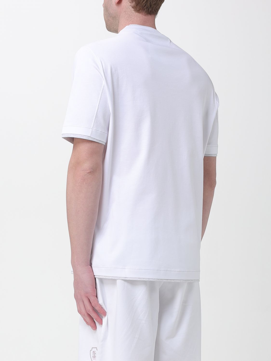 Brunello Cucinelli Brunello Cucinelli T-Shirt Men White Size US XS / EU 42 / 0 - 3 Thumbnail
