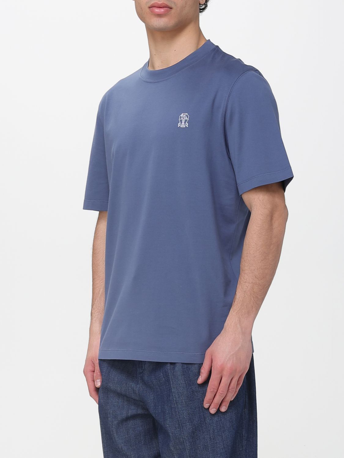 Brunello Cucinelli Brunello Cucinelli T-Shirt Men Denim Size US XS / EU 42 / 0 - 4 Thumbnail