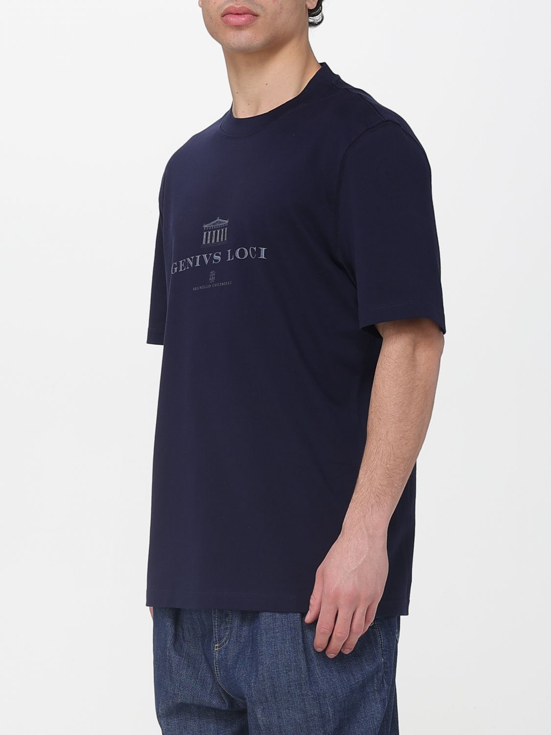 Brunello Cucinelli Brunello Cucinelli T-Shirt Men Blue Size US XXL / EU 58 / 5 - 4 Thumbnail