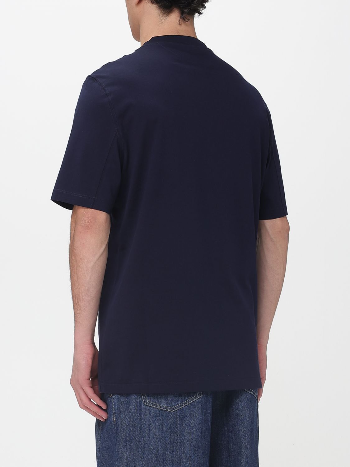 Brunello Cucinelli Brunello Cucinelli T-Shirt Men Blue Size US XXL / EU 58 / 5 - 3 Thumbnail