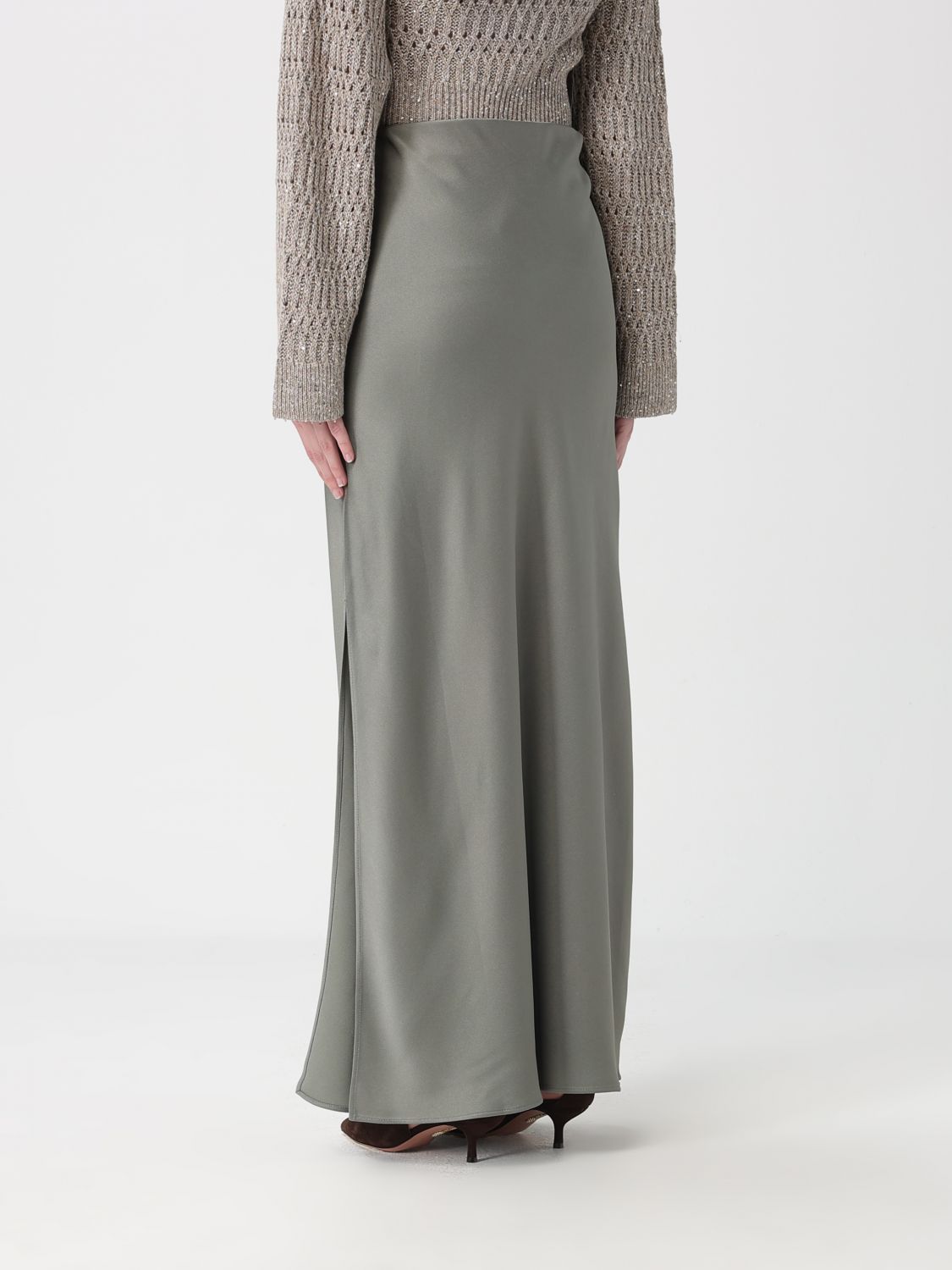 Brunello Cucinelli Brunello Cucinelli Skirt Woman Green Size 28" / US 6 / IT 42 - 3 Thumbnail