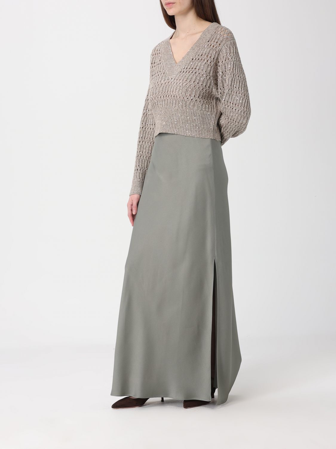 Brunello Cucinelli Brunello Cucinelli Skirt Woman Green Size 30" / US 8 / IT 44 - 2 Thumbnail