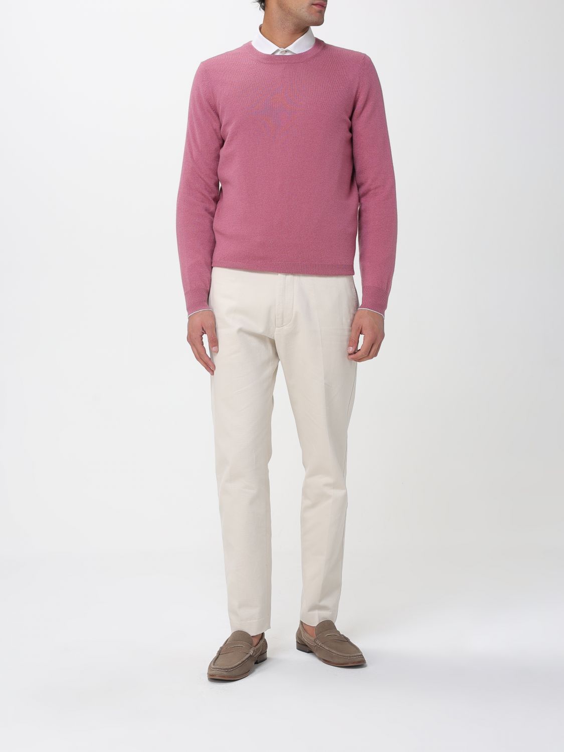 Brunello Cucinelli Brunello Cucinelli Sweater Men Red Size US M / EU 48-50 / 2 - 2 Thumbnail