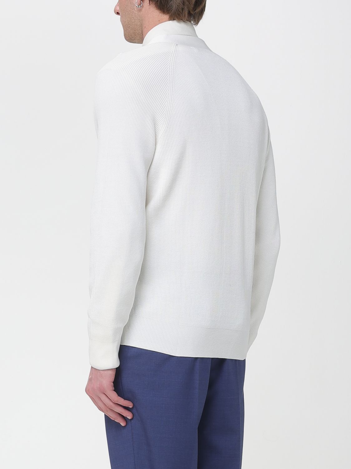 Brunello Cucinelli Brunello Cucinelli Sweater Men Smoke Grey Size US XXL / EU 58 / 5 - 3 Thumbnail